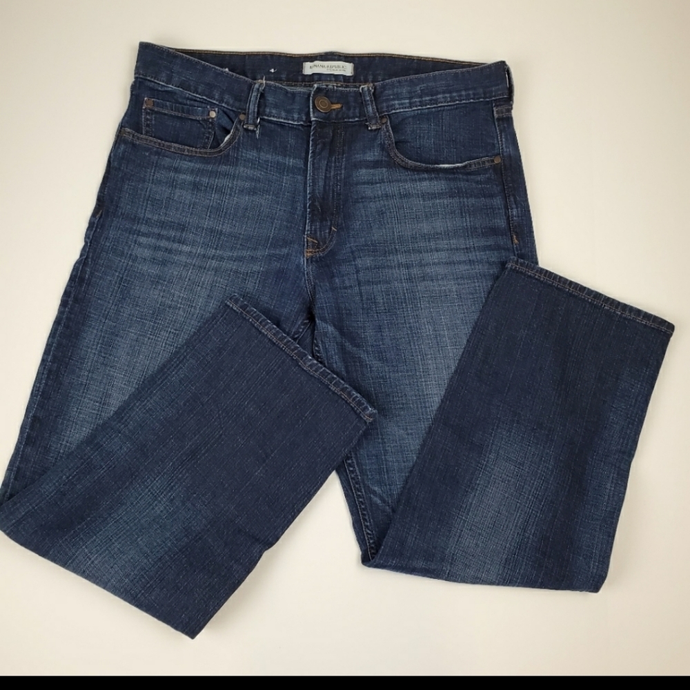 Bananna republic boyfriend crop fit blue jeans
